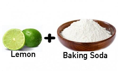 Làm trắng răng bằng Baking soda với chanh