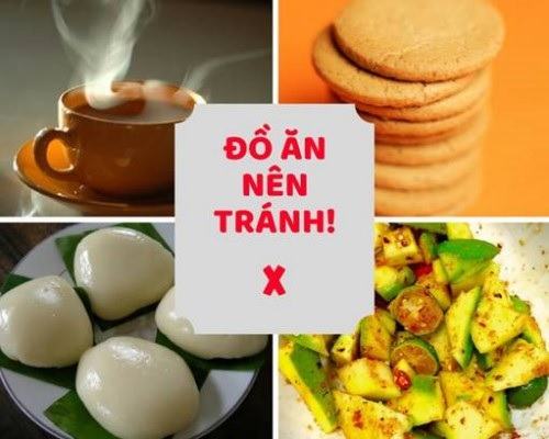 thực phẩm cần tránh